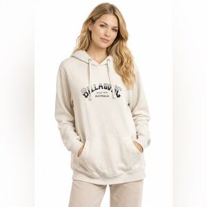 Billabong Logo Hoodie | Cozy Neutral Pullover Sweatshirt